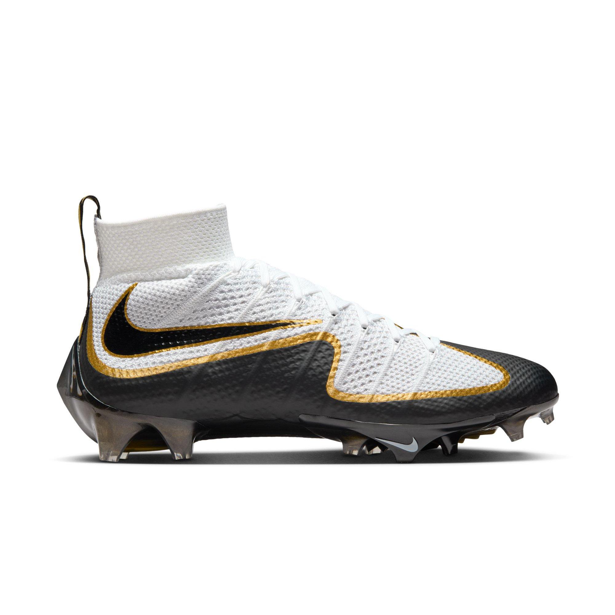 Nike Vapor Edge 360 "Untouchable" Men's Football Cleat - WHITE/BLACK/GOLD Thumbnail View 1