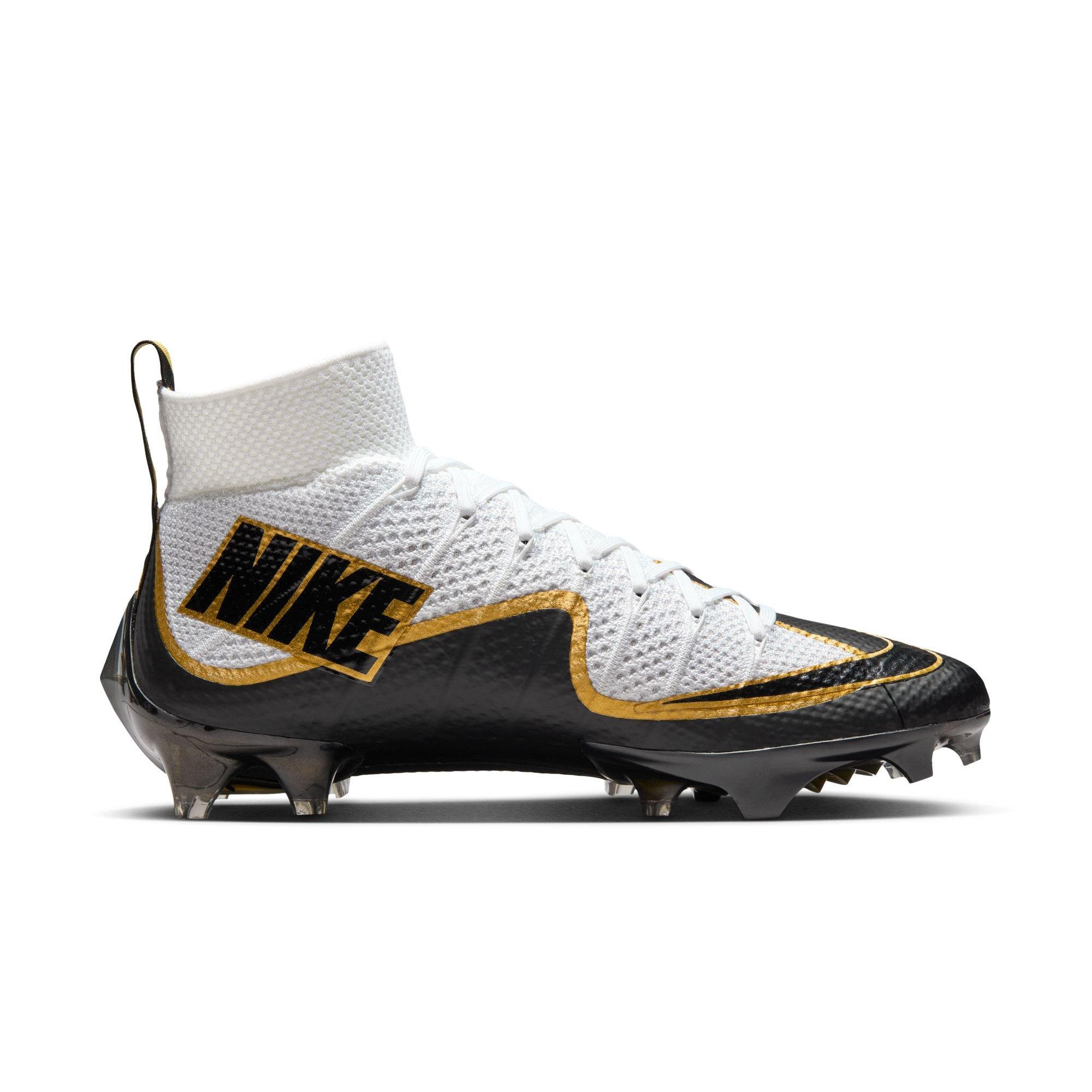 Nike Vapor Edge 360 "Untouchable" Men's Football Cleat - WHITE/BLACK/GOLD Thumbnail View 2