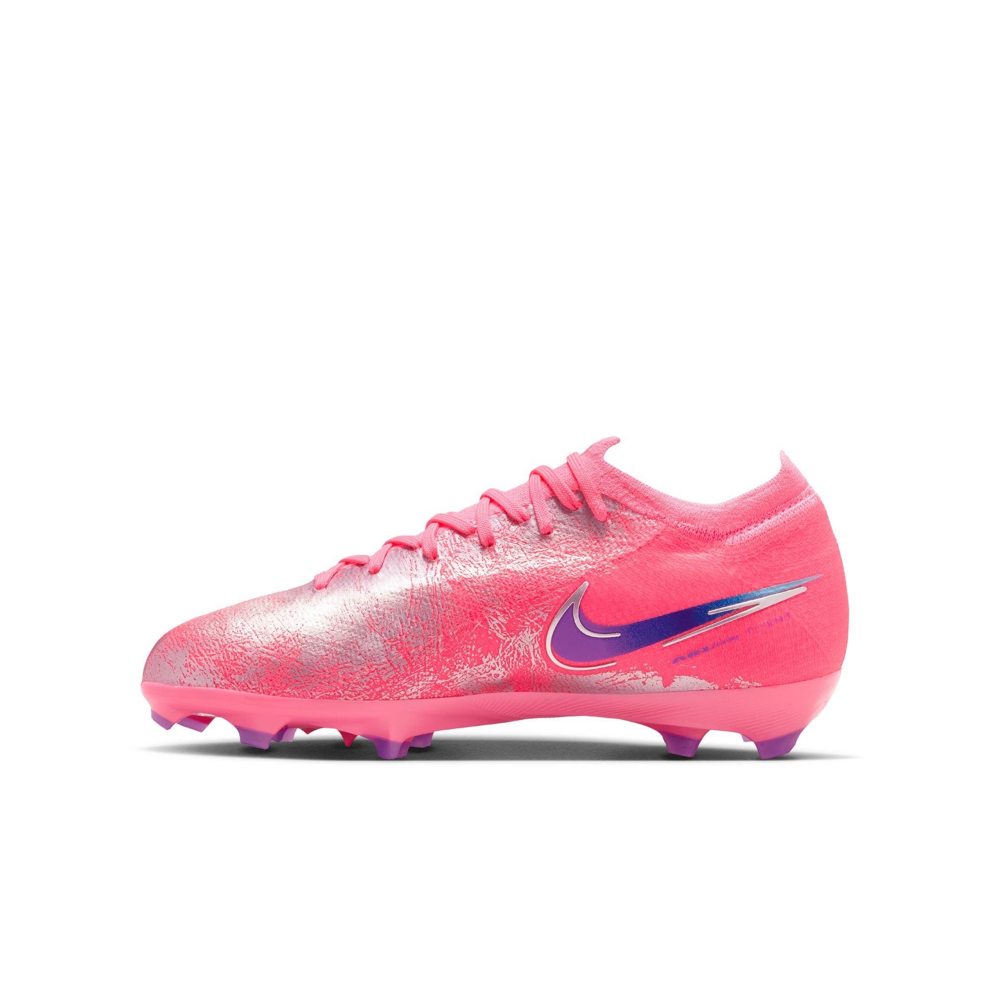 Nike Mercurial Vapor 16 Pro "Vini Jr." Preschool Kids' Soccer Cleat - PINK/BLUE Thumbnail View 9