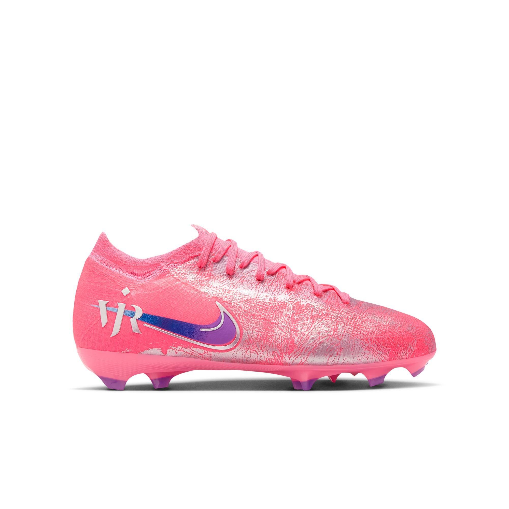 Nike Mercurial Vapor 16 Pro "Vini Jr." Preschool Kids' Soccer Cleat - PINK/BLUE Thumbnail View 2