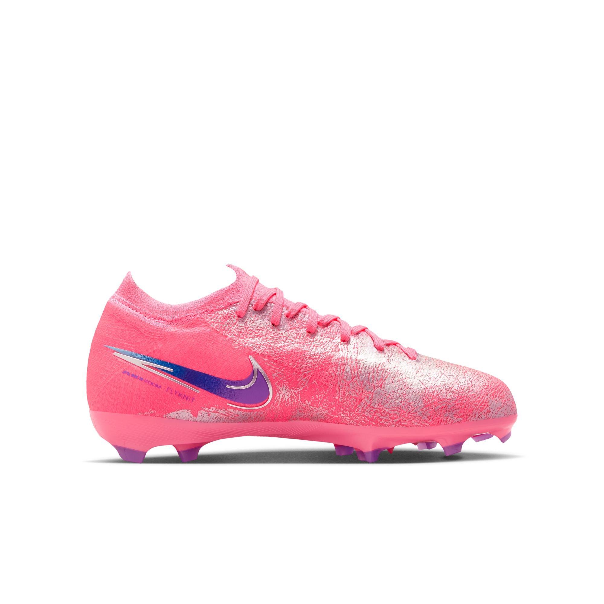 Nike Mercurial Vapor 16 Pro "Vini Jr." Preschool Kids' Soccer Cleat - PINK/BLUE Thumbnail View 3