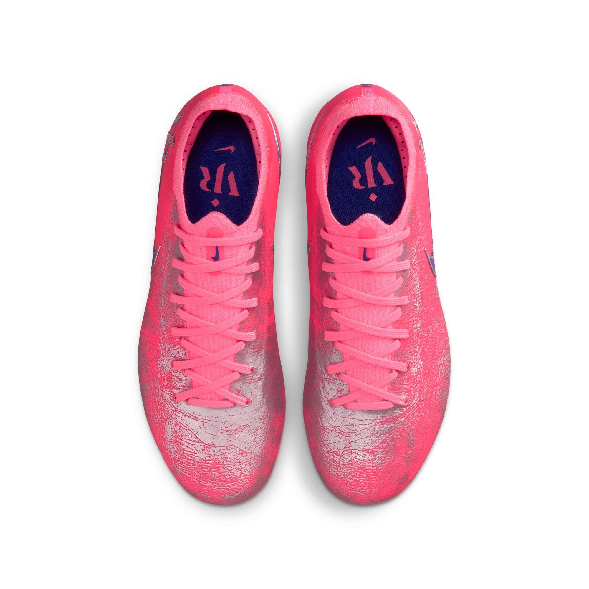 Nike Mercurial Vapor 16 Pro "Vini Jr." Preschool Kids' Soccer Cleat - PINK/BLUE Thumbnail View 11
