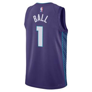 Nike Youth Charlotte Hornets Lamelo Ball Jersey-Teal/Purple