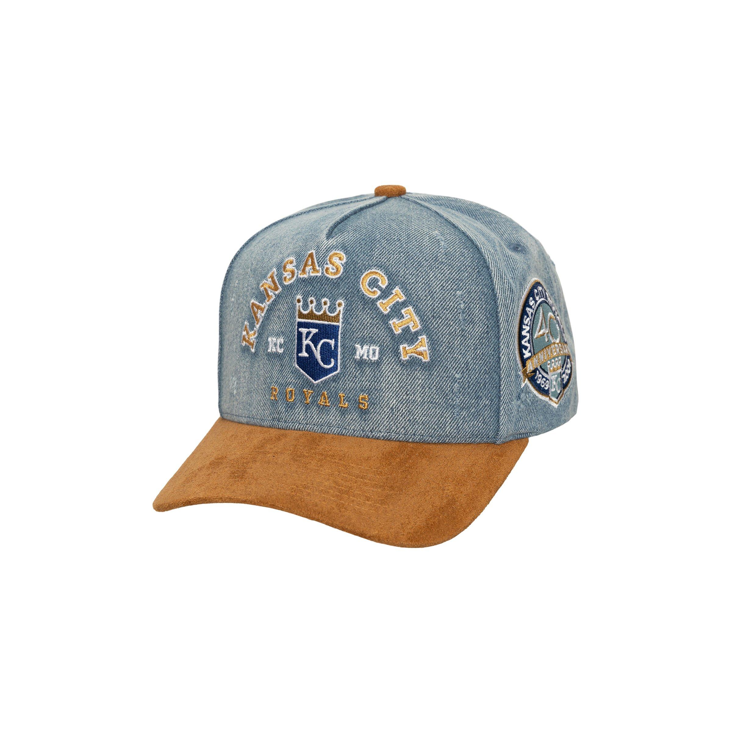 Mitchell & Ness Kansas City Royals Wood Work Light Blue Snapback Hat
