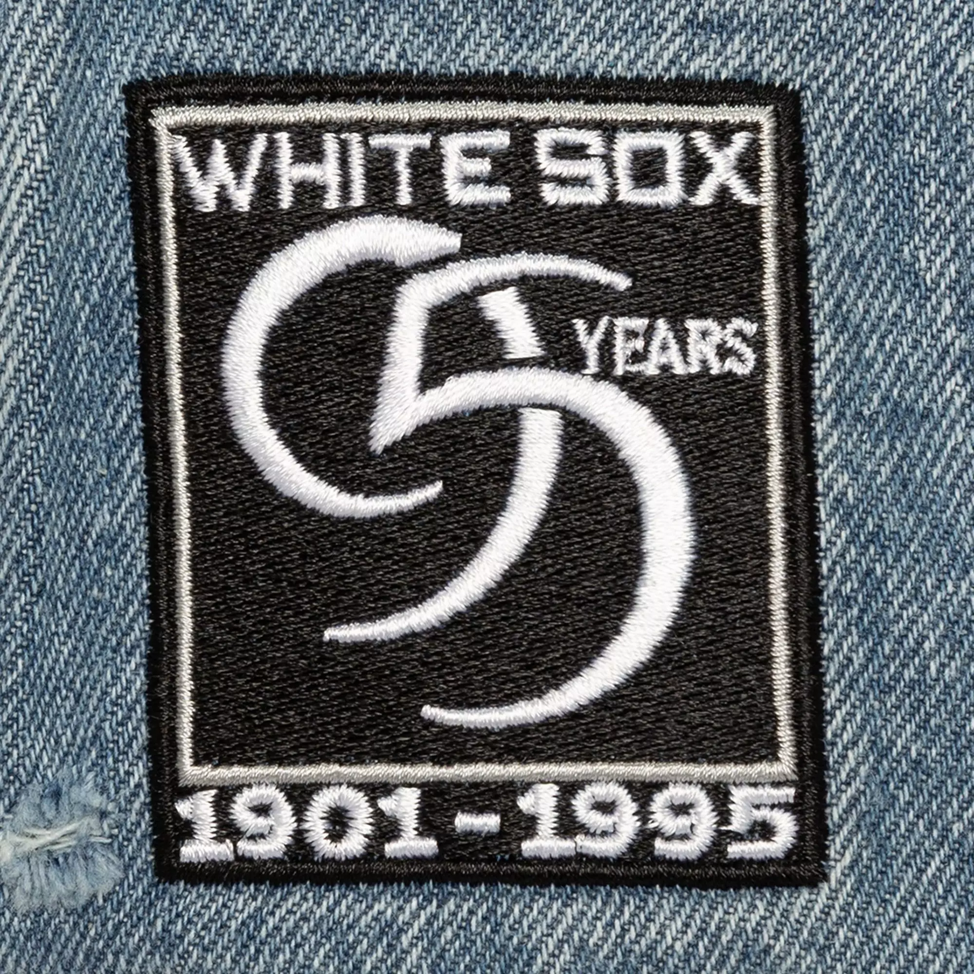 Mitchell & Ness Chicago White Sox Wood Work Snapback Hat-Light Blue - LT BLUE