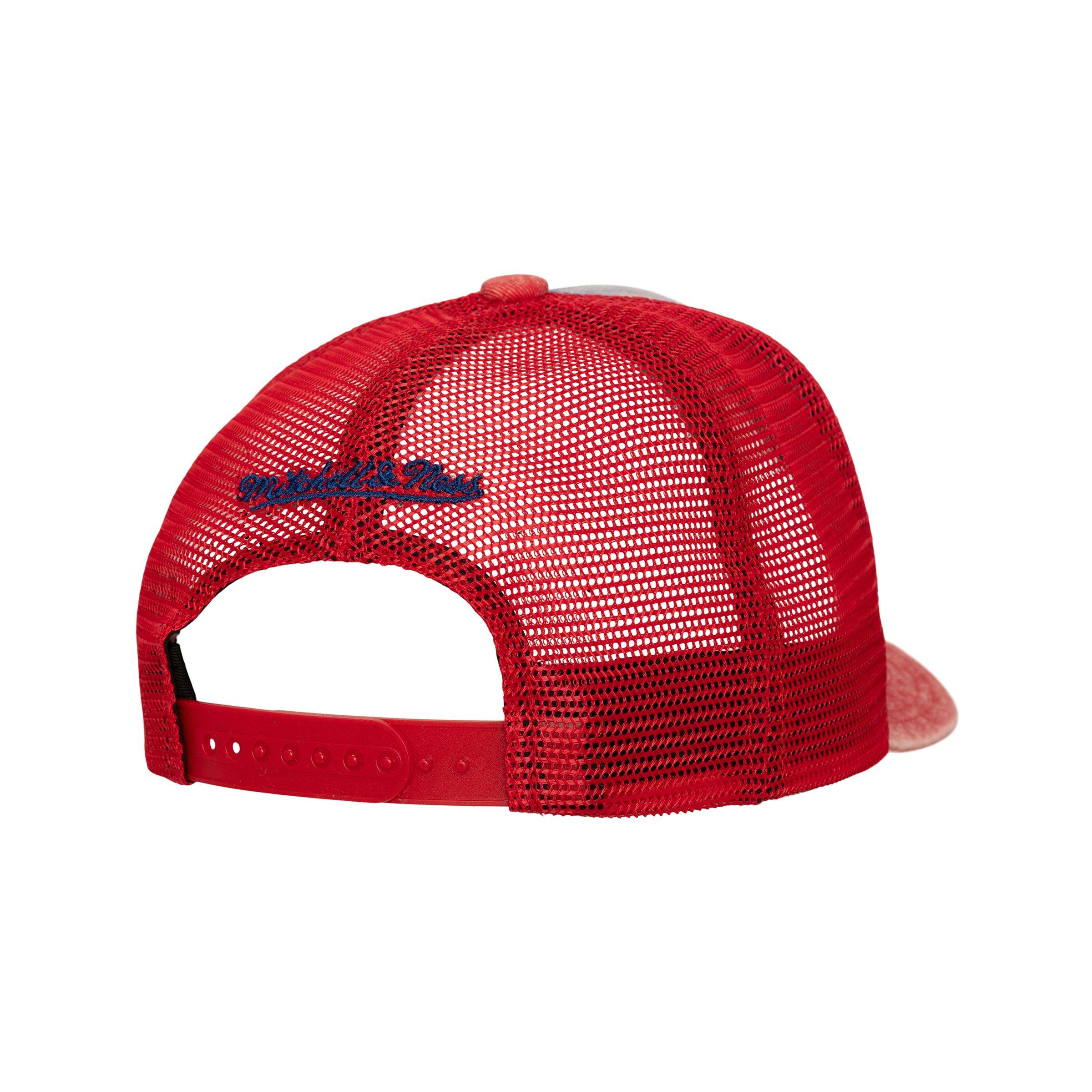 Mitchell & Ness Texas Rangers Hometown Trucker Snapback Hat-Blue
