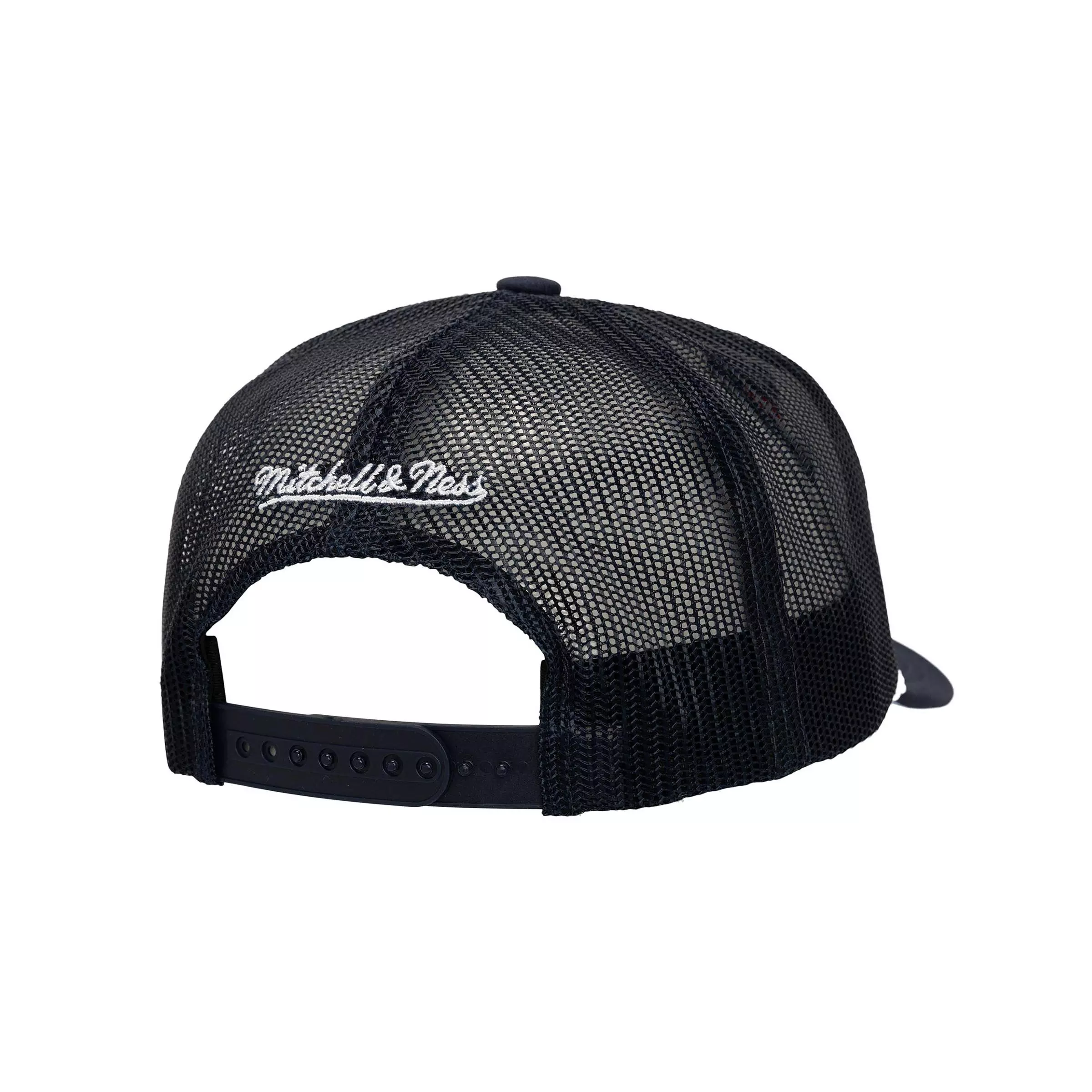 Mitchell &amp; Ness Atlanta Braves Shadow Drop Trucker Snapback Hat-White - WHITE