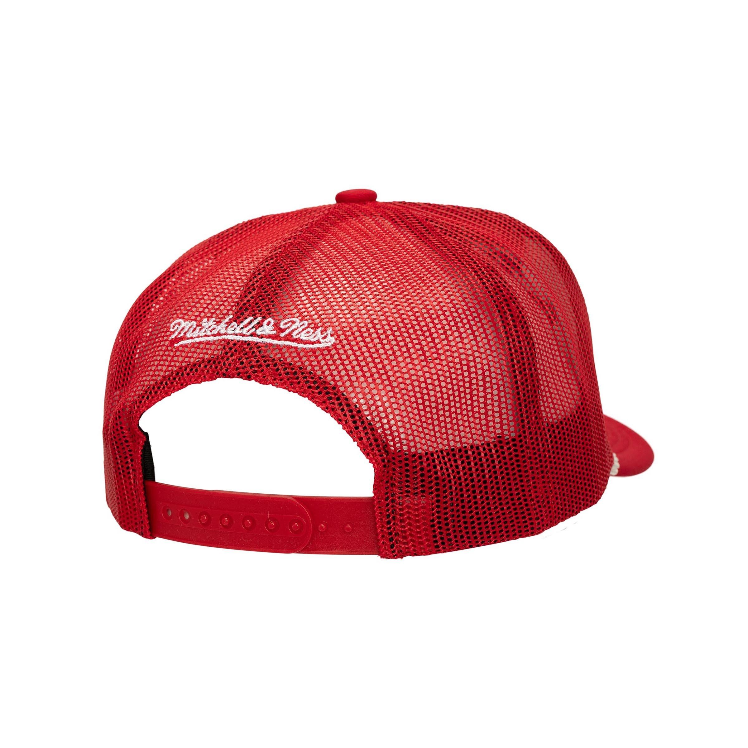 Mitchell & Ness St. Louis Cardinals Shadow Drop Trucker Snapback Hat-White