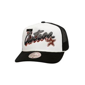 Mitchell & Ness Houston Astros Shadow Drop Trucker Snapback Hat-White