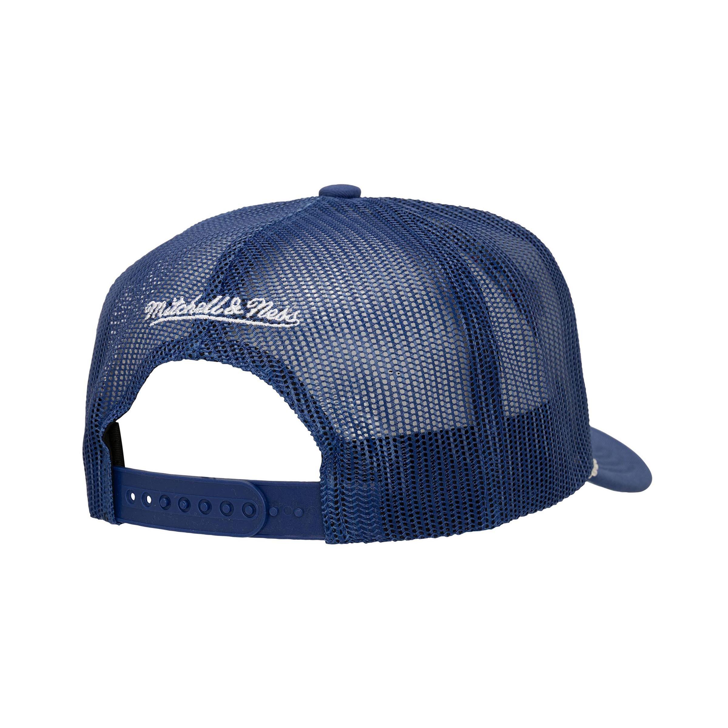 Mitchell & Ness Texas Rangers Shadow Drop Trucker Snapback Hat-White