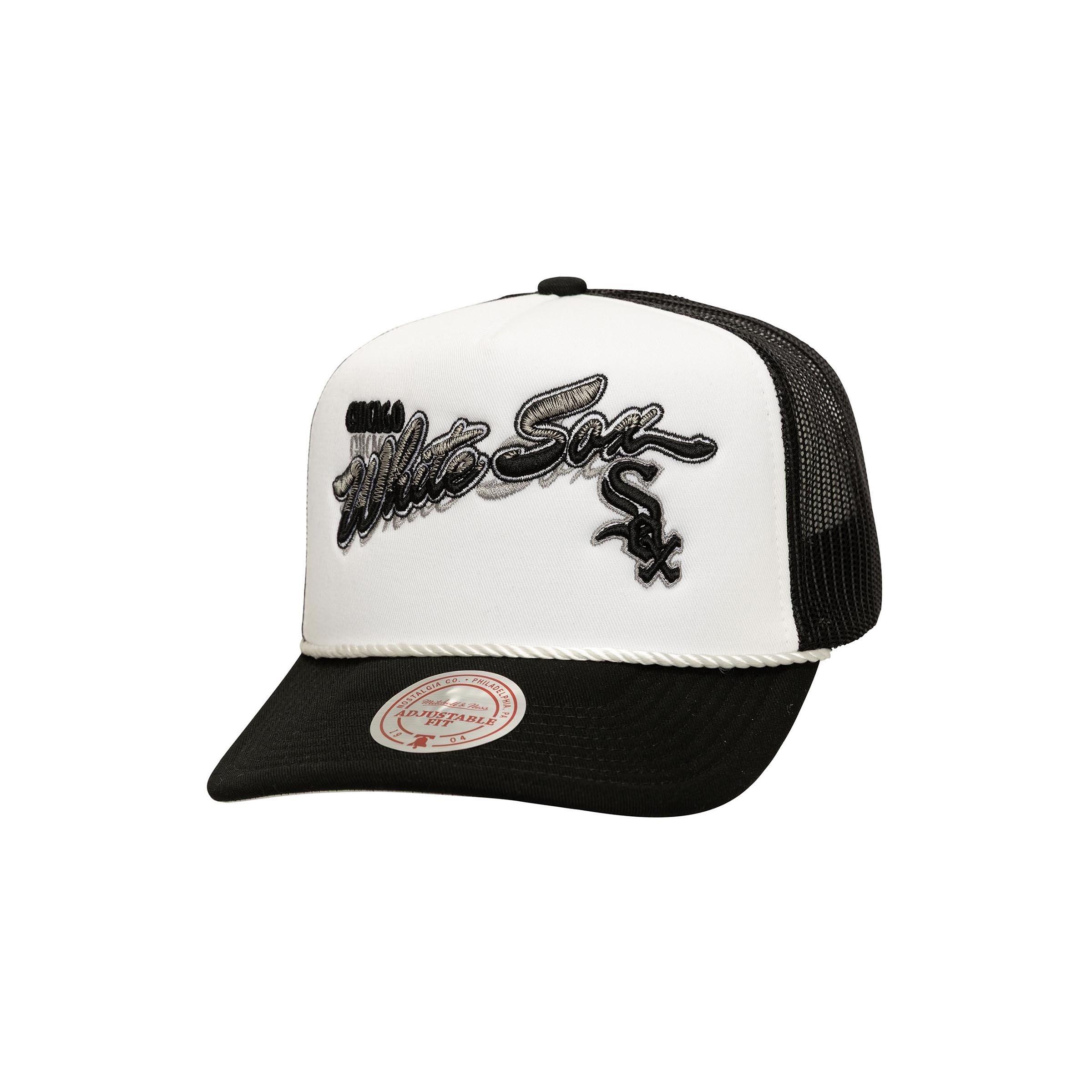 Mitchell & Ness Chicago White Sox Shadow Drop White Trucker Snapback Hat
