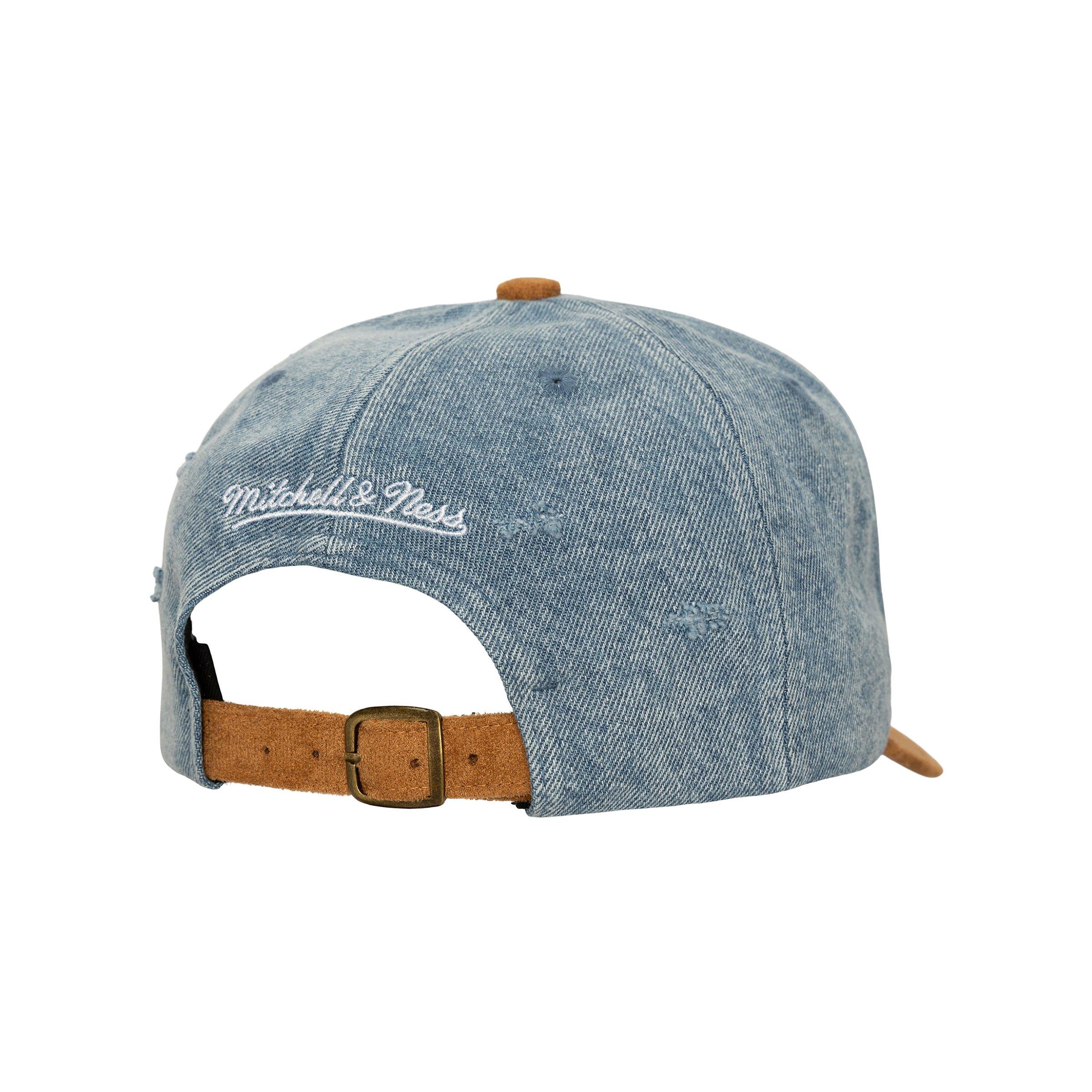 Mitchell & Ness Atlanta Braves Wood Work Snapback Hat-Light Blue