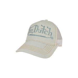 Von Dutch Bling Trucker Snapback Hat-Blue
