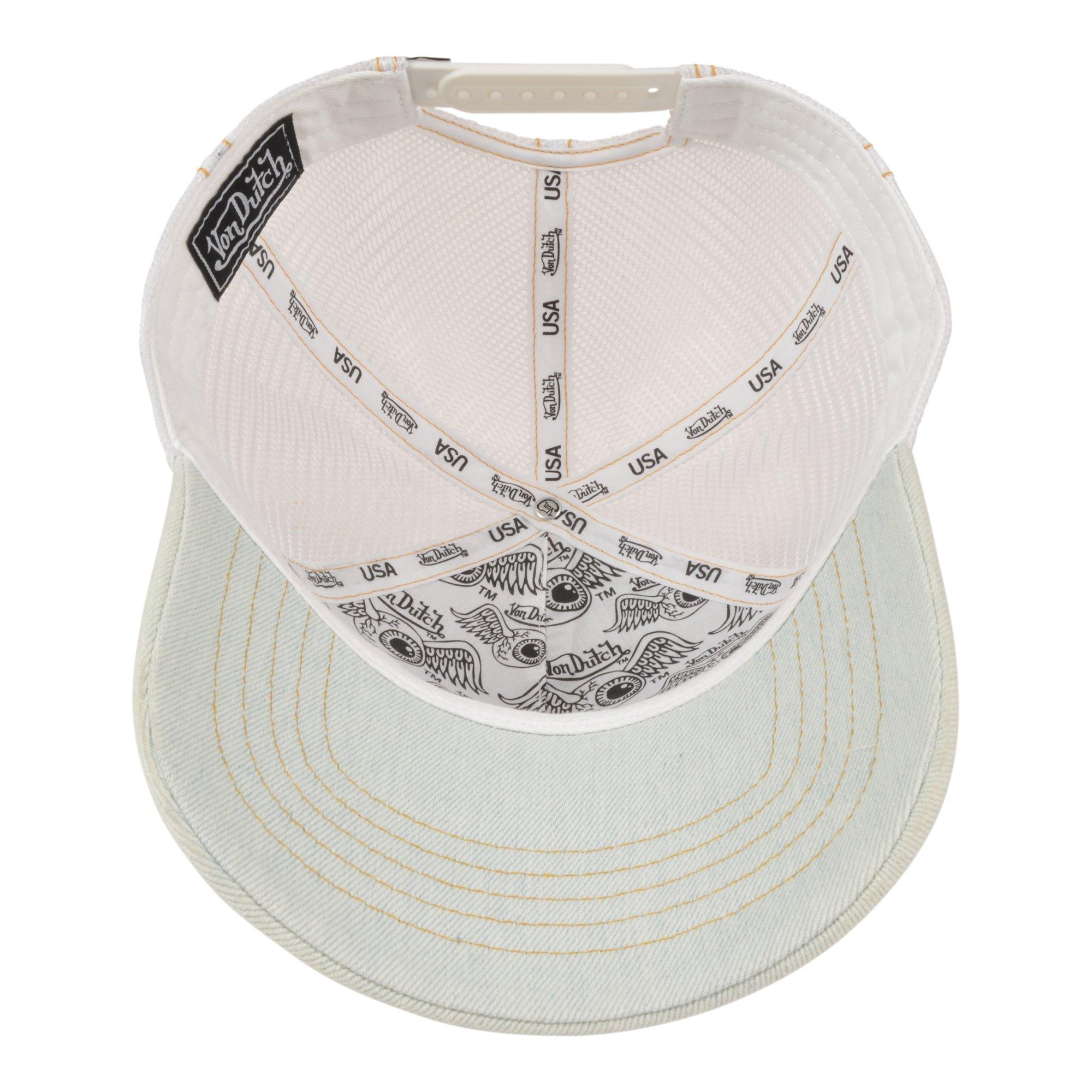 Von Dutch Bling Trucker Blue Snapback Hat
