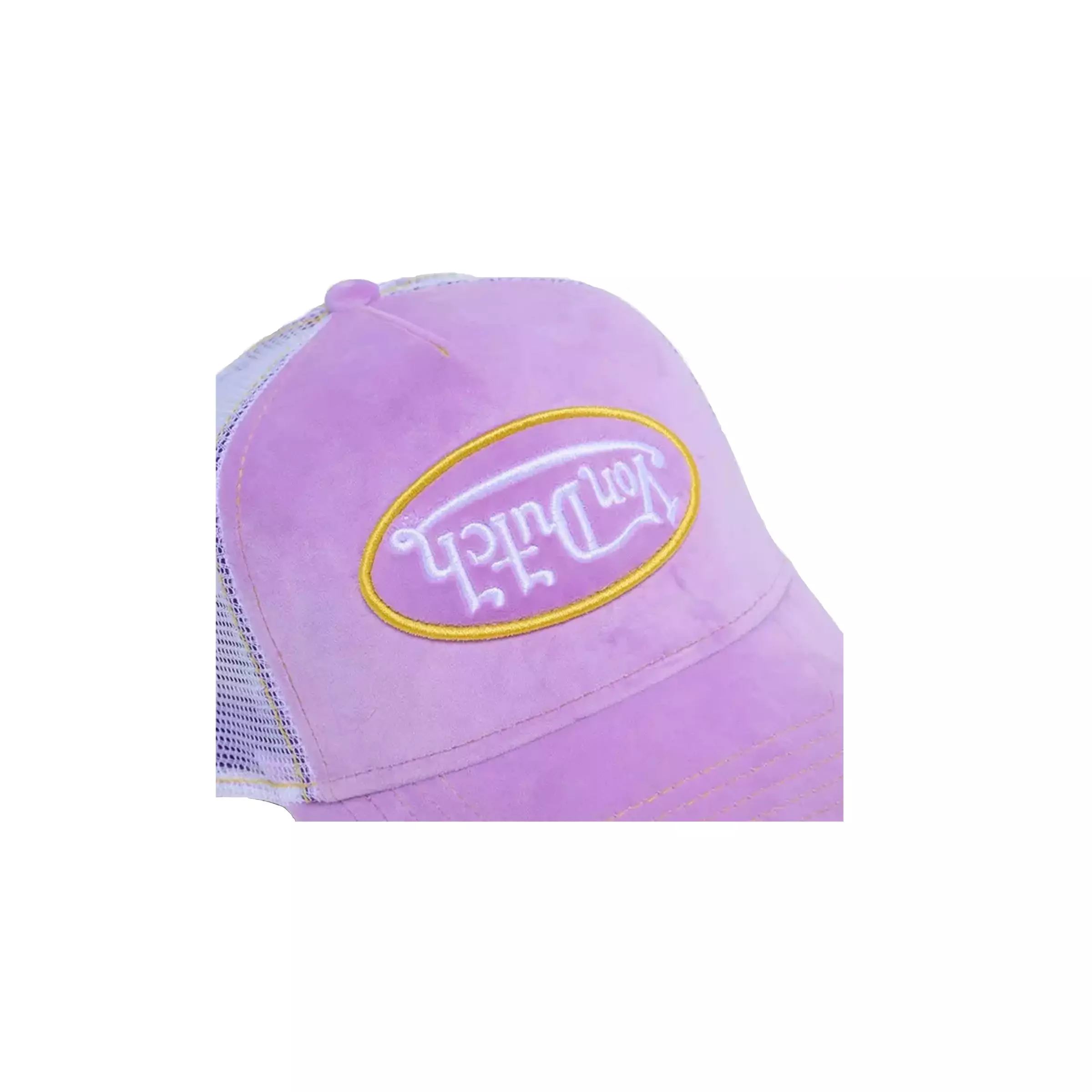 Von Dutch Velvet Trucker Snapback-Purple - PURPLE