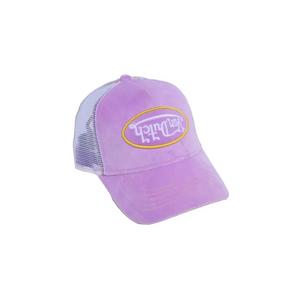 Von Dutch Velvet Trucker Snapback-Purple