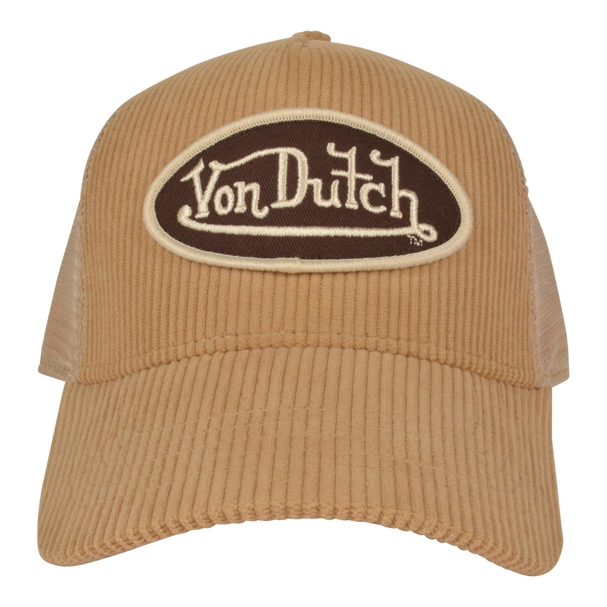 Von Dutch Corduroy Trucker Snapback-Khaki - TAN Thumbnail View 3