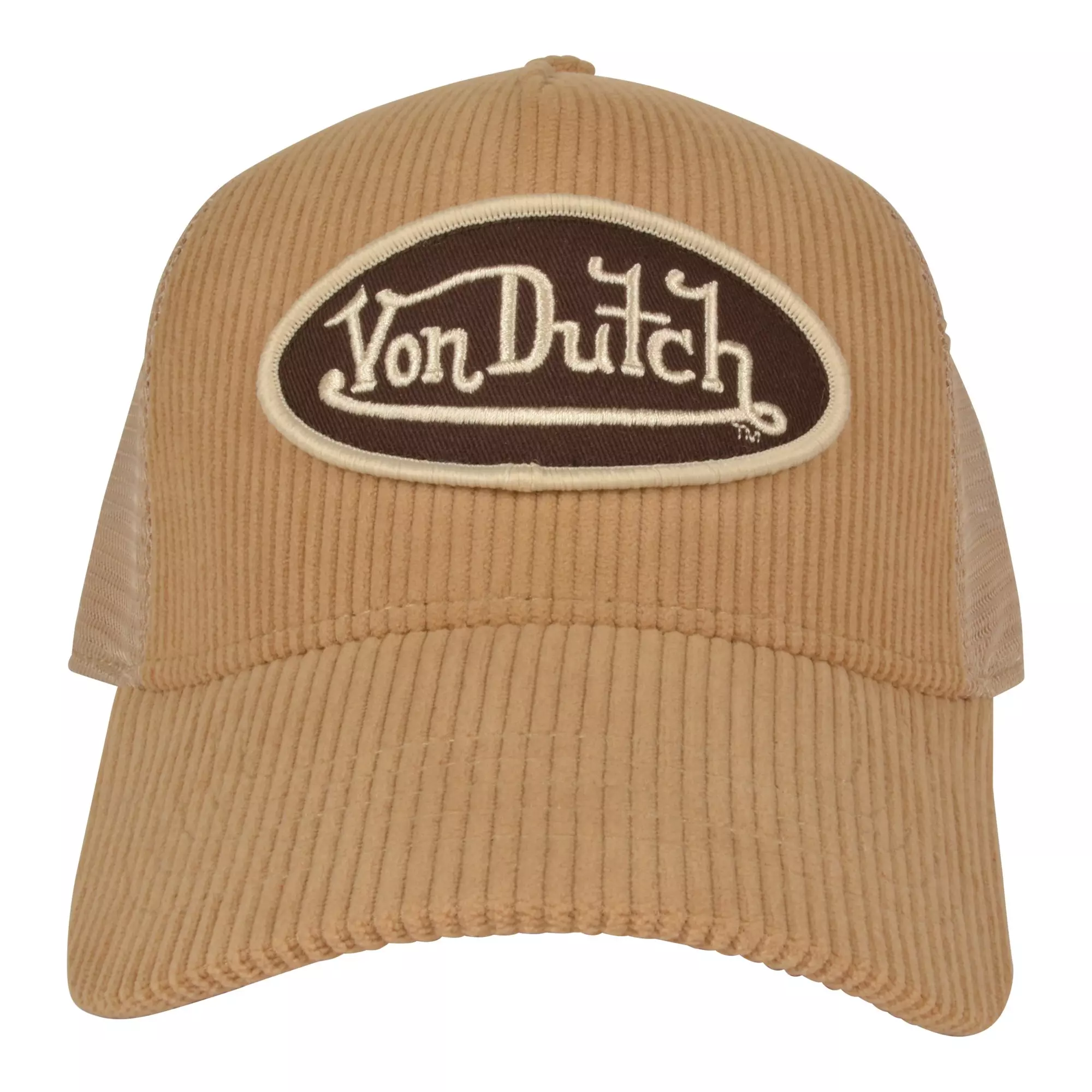 Von Dutch Corduroy Trucker Snapback-Khaki - TAN