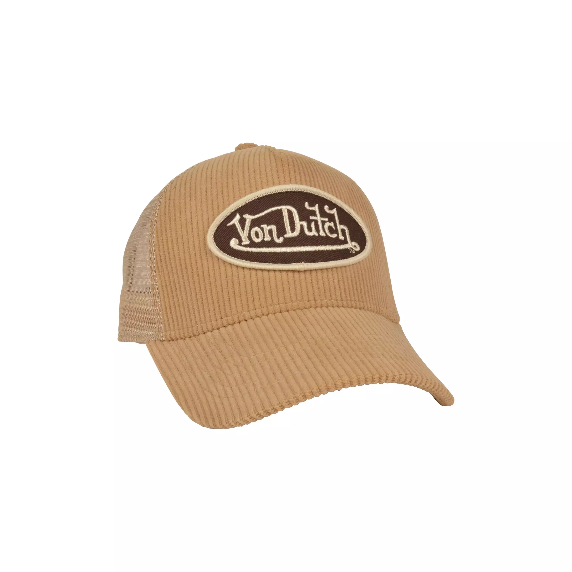 Von Dutch Corduroy Trucker Snapback-Khaki - TAN