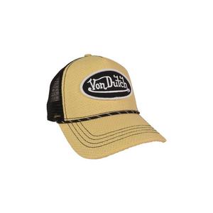 Von Dutch Straw Trucker Snapback-Black