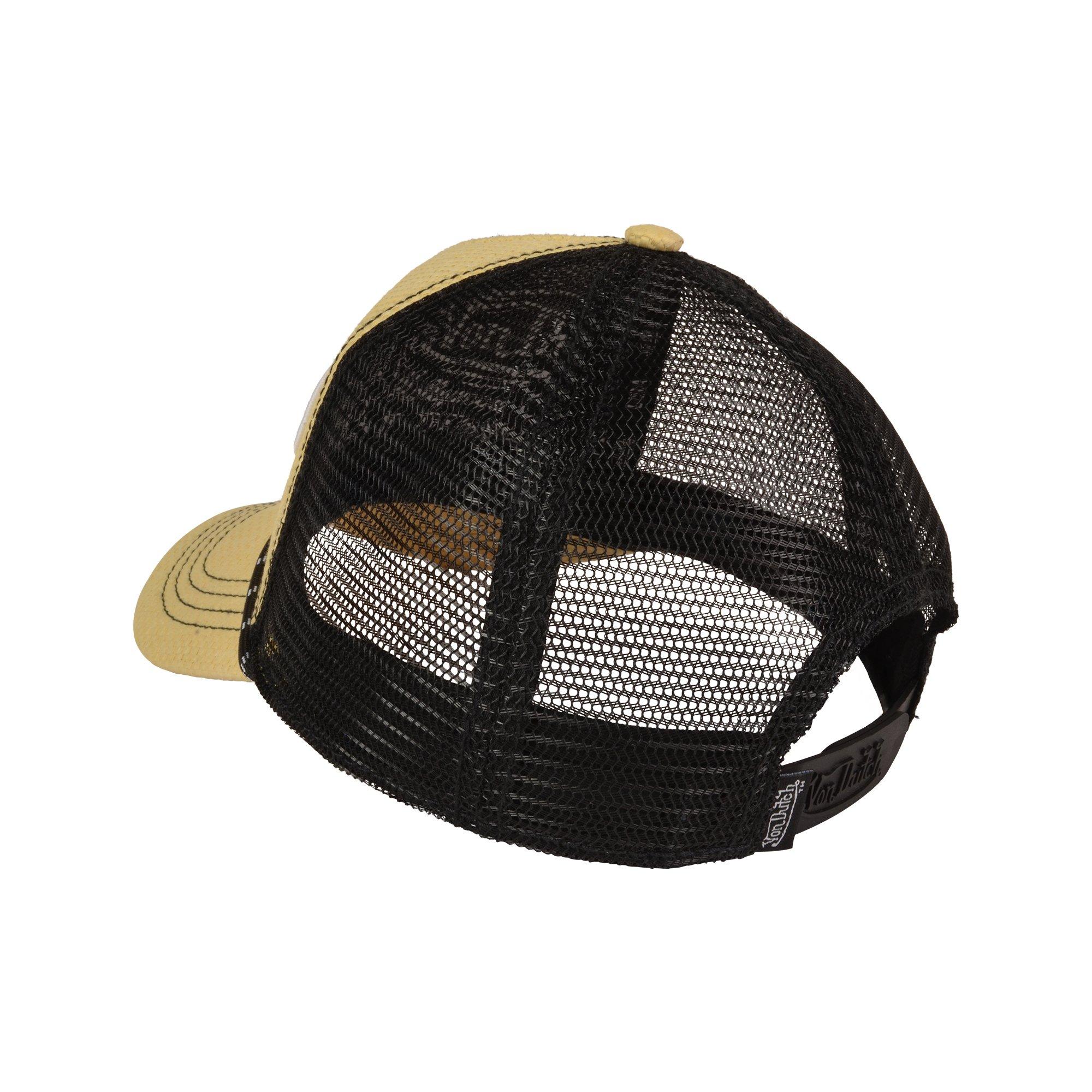 Von Dutch Straw Trucker Snapback-Black - BLACK Thumbnail View 3