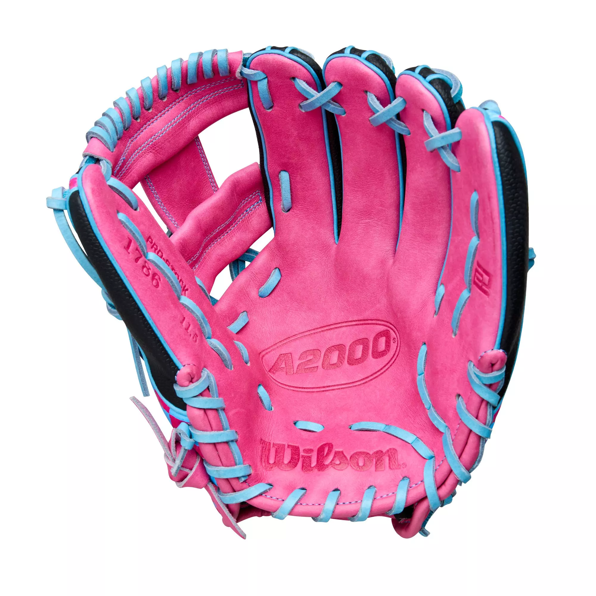 Wilson Pottstown Checkerboard A2000 1786SS 11.5” Infield Baseball Glove 2025 - BLACK/PINK