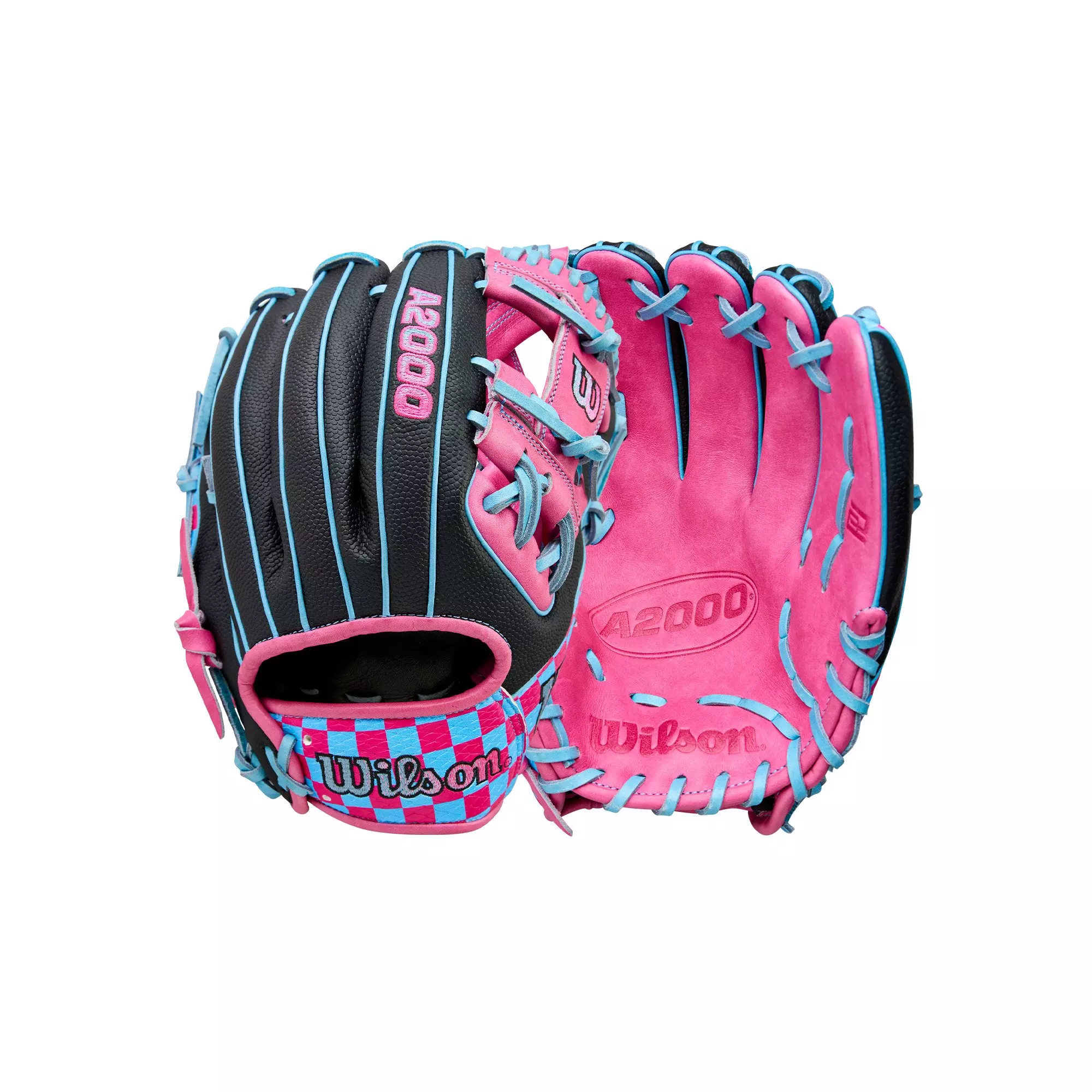 Wilson Pottstown Checkerboard A2000 1786SS 11.5” Infield Baseball Glove 2025 - BLACK/PINK