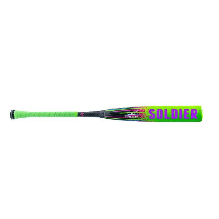 Soldier Sports Youth Tank Double Wall 29/19 USSSA Baseball Bat (-10) 2025 - GREEN/PURPLE Thumbnail View 1