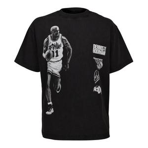 ID Supply Men's Rodman Dribble Logos Tee - Washed Black