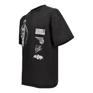 ID Supply Men's Rodman Dribble Logos Tee - Washed Black