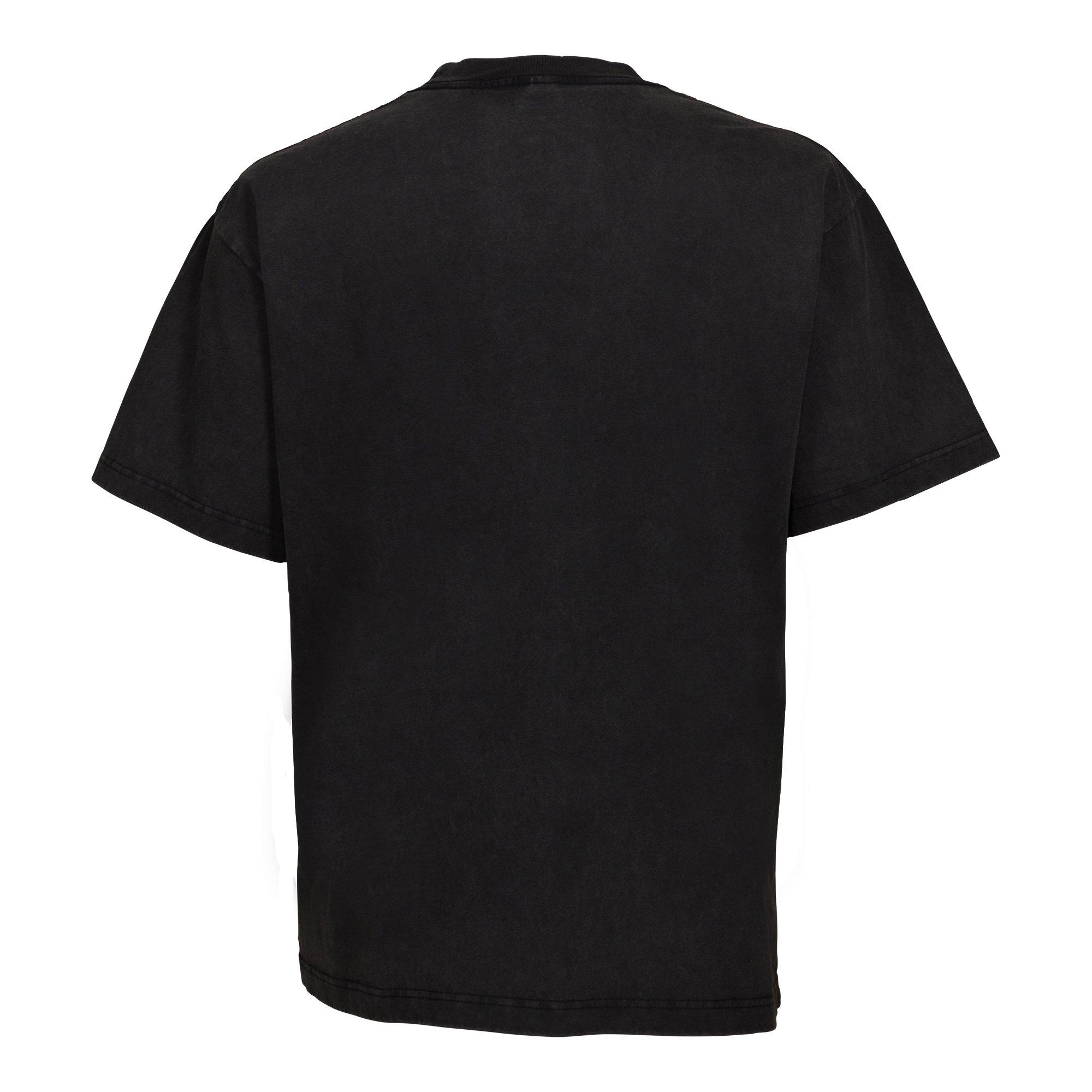 ID Supply Men's Rodman Dribble Logos Tee - Washed Black - BLACK Thumbnail View 3