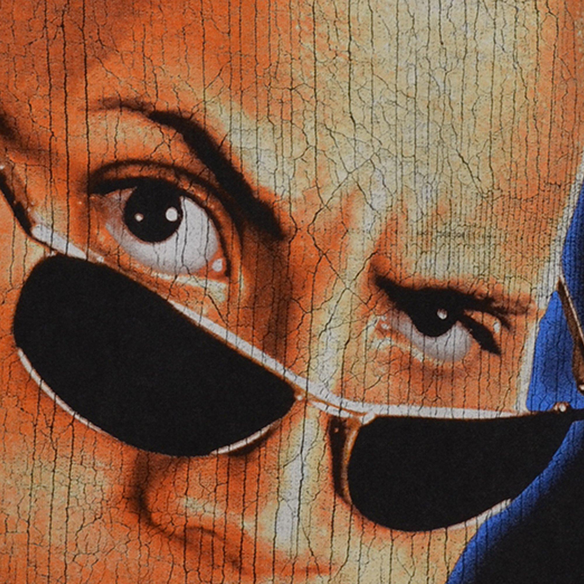 ID Supply Men's The Rock Big Head Tee - Washed Black - BLACK Thumbnail View 3