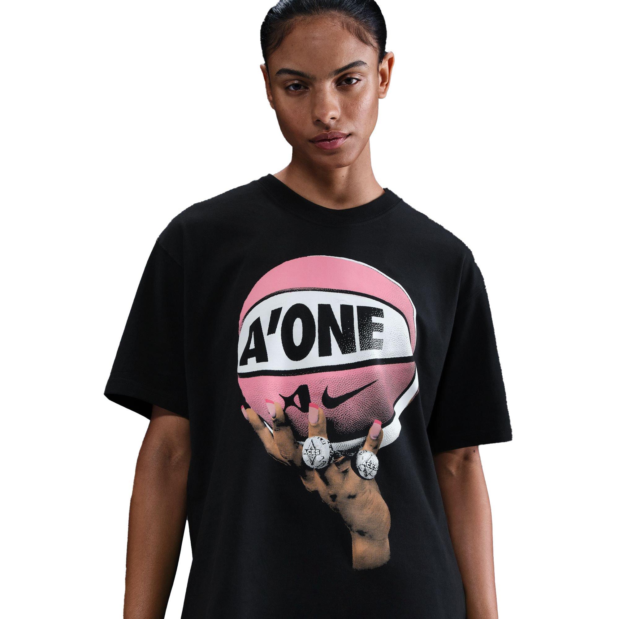 Nike A'ja Wilson A'One "So Win" Basketball T-Shirt - BLACK Thumbnail View 1