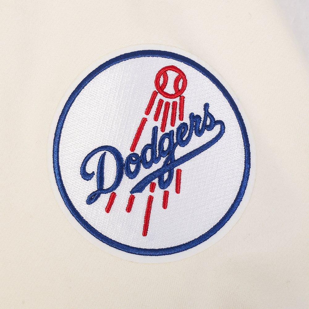 Pro Standard Los Angeles Dodgers Eternal Skull Drop Shadow Fleece Top-Cream - OFF-WHITE Thumbnail View 6