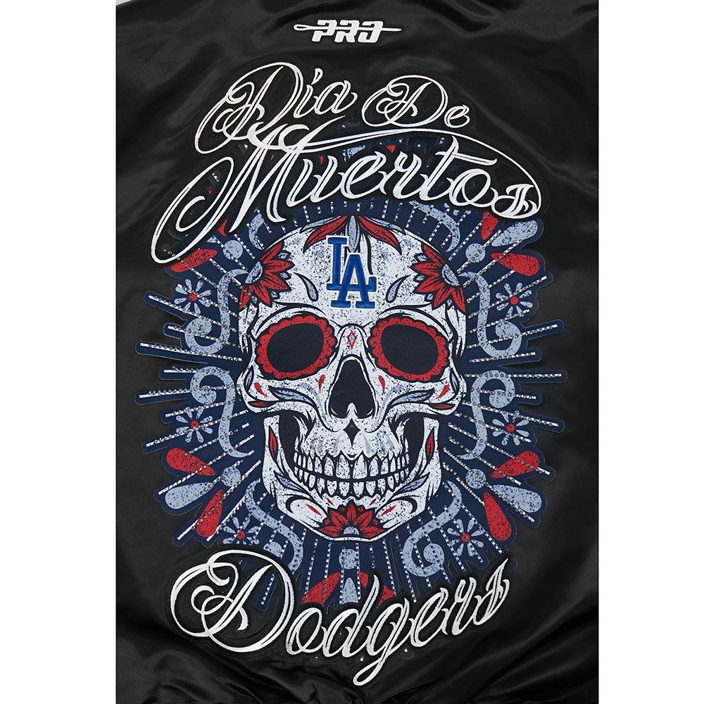 Pro Standard Los Angeles Dodgers Eternal Skull Drop Shadow Jacket-Black - BLACK Thumbnail View 7