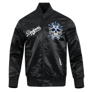 Pro Standard Los Angeles Dodgers Eternal Skull Drop Shadow Jacket-Black