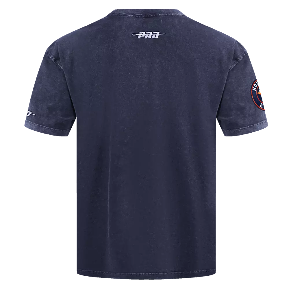 Pro Standard Houston Astros Eternal Skull Drop Shadow Tee-Black - NAVY