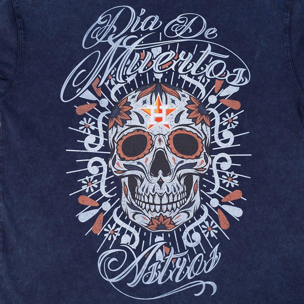 Pro Standard Houston Astros Eternal Skull Drop Shadow Tee-Black - NAVY Thumbnail View 5
