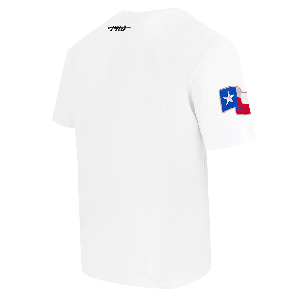 Pro Standard Texas Rangers Eternal Skull Drop Shadow Tee-Black - WHITE