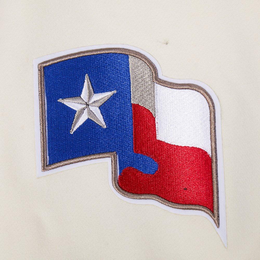 Pro Standard Texas Rangers Eternal Skull Drop Shadow Fleece Top-Cream - OFF-WHITE Thumbnail View 8