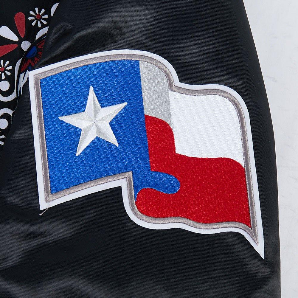 Pro Standard Texas Rangers Eternal Skull Drop Shadow Jacket-Black - BLACK Thumbnail View 9