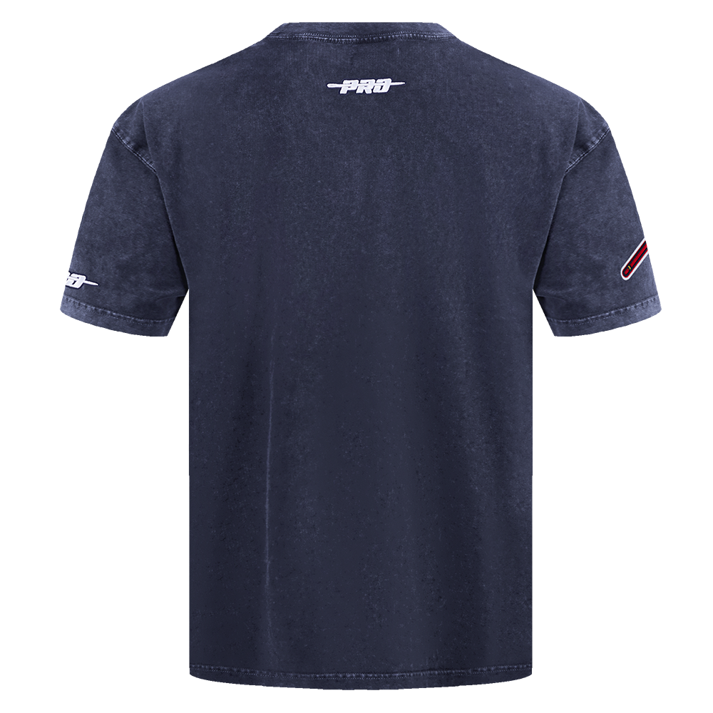 Pro Standard Atlanta Braves Eternal Skull Drop Shadow Tee-Navy - NAVY Thumbnail View 2