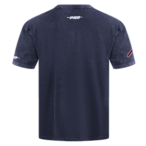 Pro Standard Atlanta Braves Eternal Skull Drop Shadow Tee-Navy