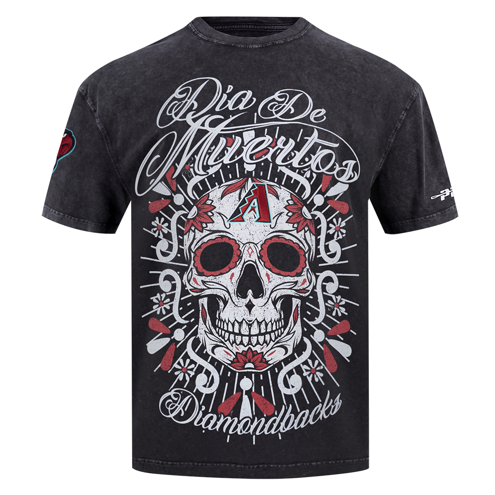Pro Standard Arizona Diamondbacks Eternal Skull Drop Shadow Tee-Black - BLACK Thumbnail View 1