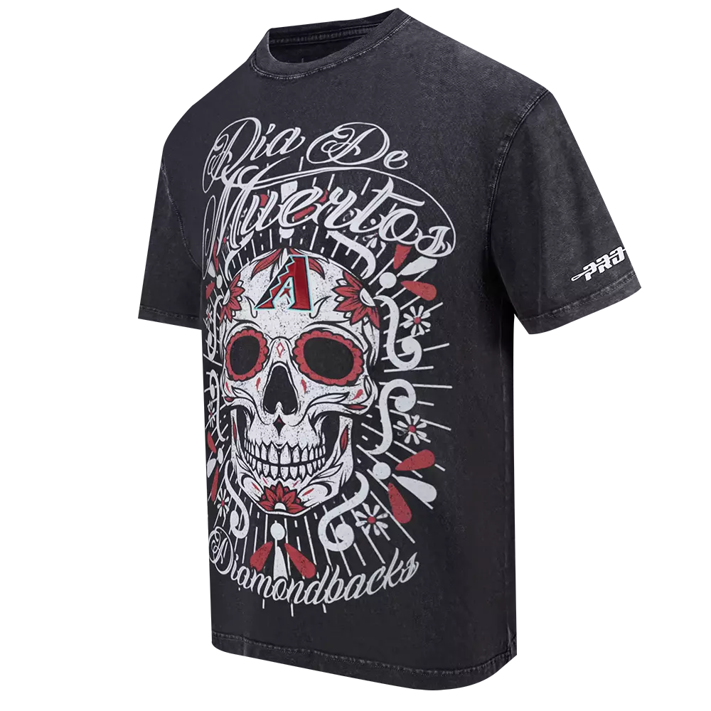 Pro Standard Arizona Diamondbacks Eternal Skull Drop Shadow Tee-Black - BLACK