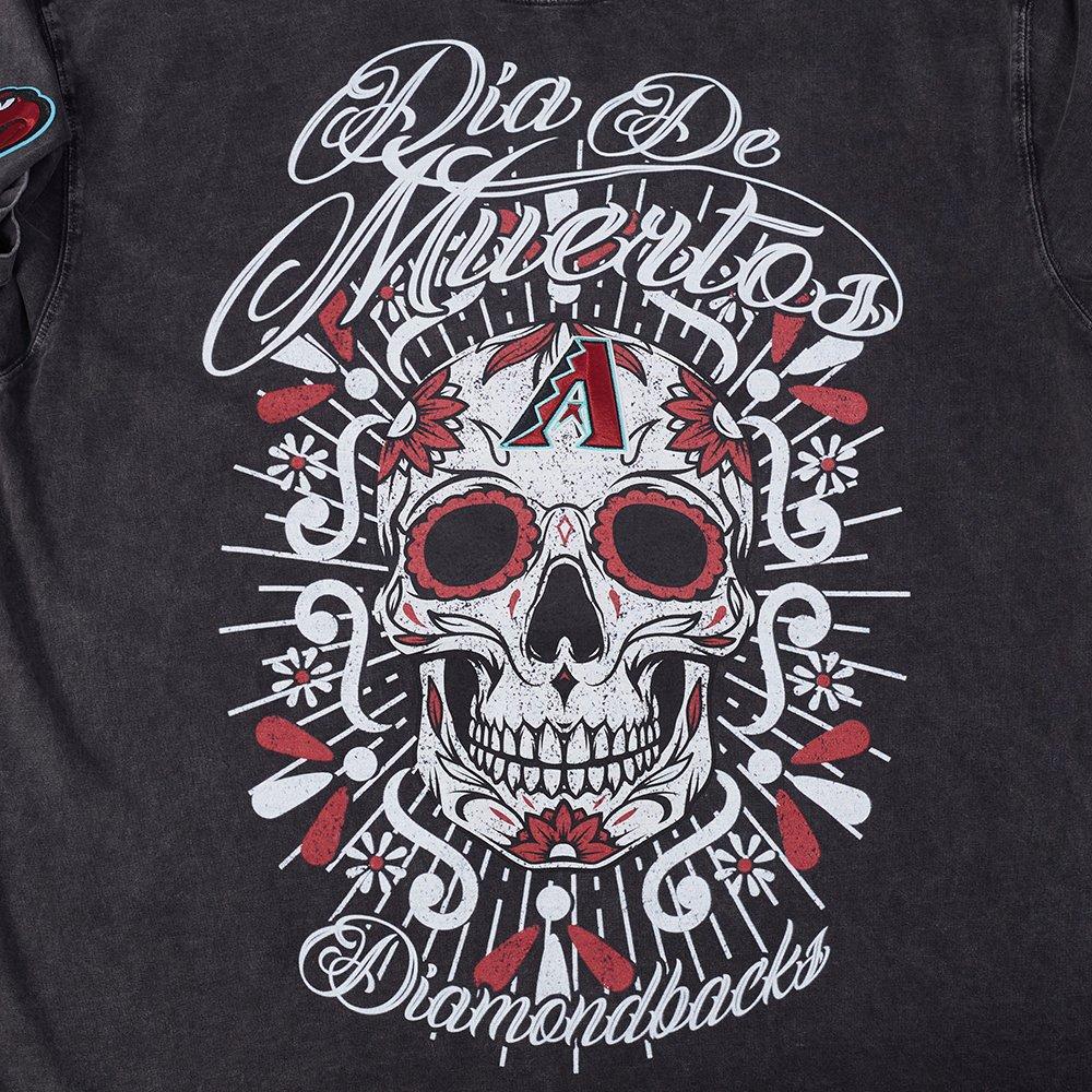 Pro Standard Arizona Diamondbacks Eternal Skull Drop Shadow Tee-Black - BLACK Thumbnail View 5