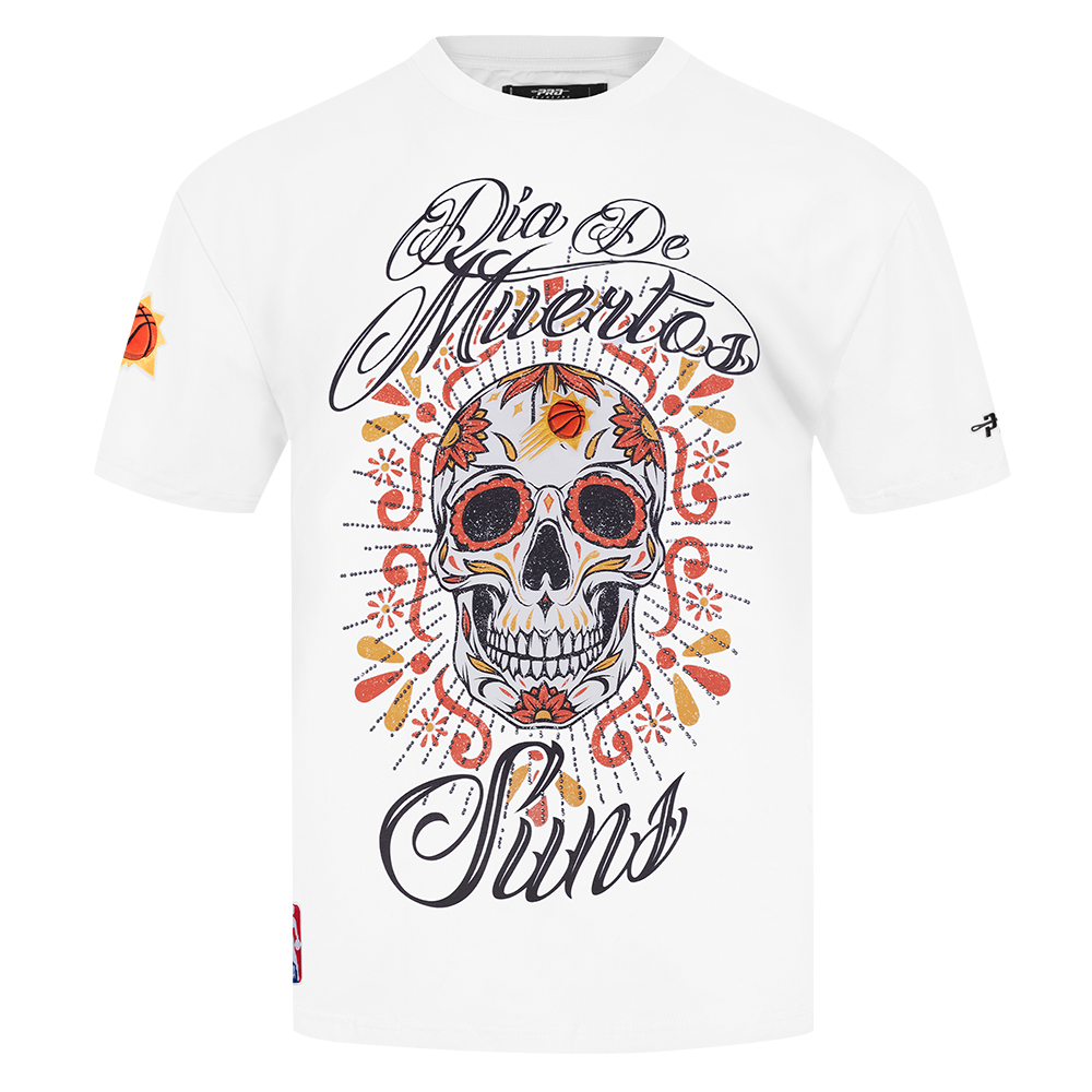 Pro Standard Phoenix Suns Eternal Skull Drop Shadow Tee-White - WHITE Thumbnail View 1