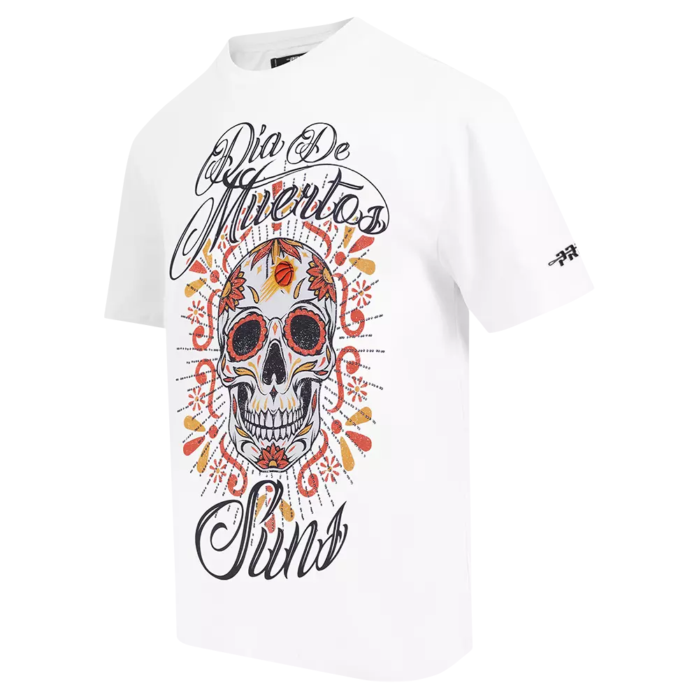 Pro Standard Phoenix Suns Eternal Skull Drop Shadow Tee-White - WHITE