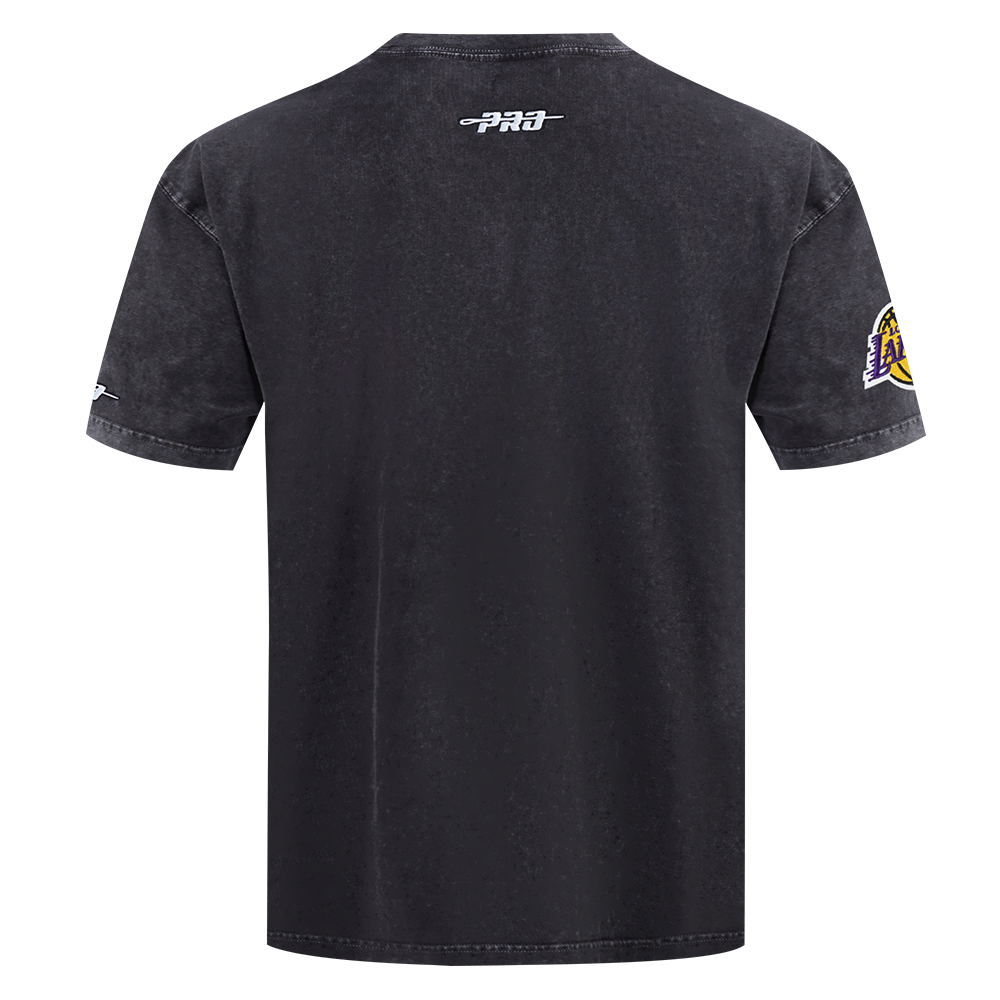 Pro Standard Los Angeles Lakers Eternal Skull Drop Shadow Tee-Black - BLACK Thumbnail View 2