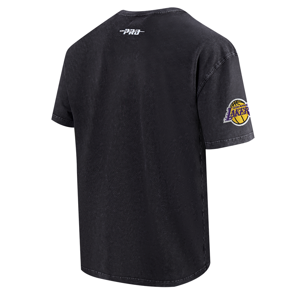 Pro Standard Los Angeles Lakers Eternal Skull Drop Shadow Tee-Black - BLACK Thumbnail View 4